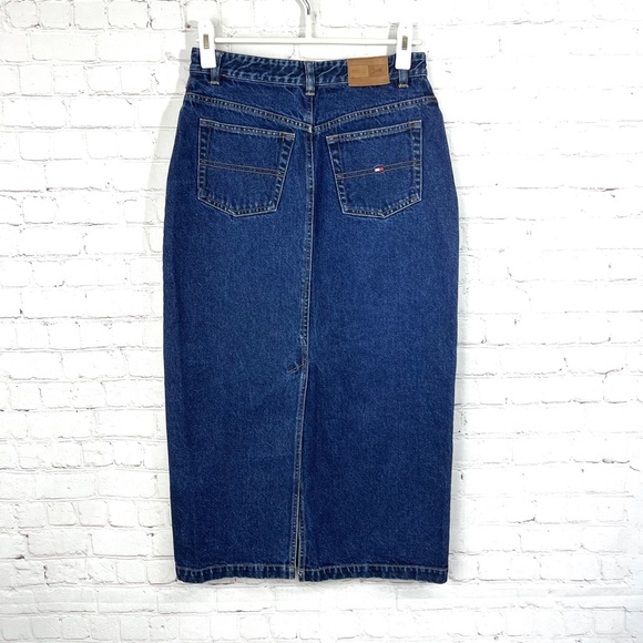 Tommy Hilfiger Blue Denim Maxi Skirt - Picture 3 of 16